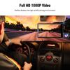 1080P DVR Dash Camera 3-Lens Front & Inside & Rear Camera Driving Recorder 4 Inch Screen Dashcam