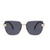Luxury Fashion Brand Designer Sunglasses Women Cat Eye Vintage Trendy Shades Outdoor Casual Party Rimless New