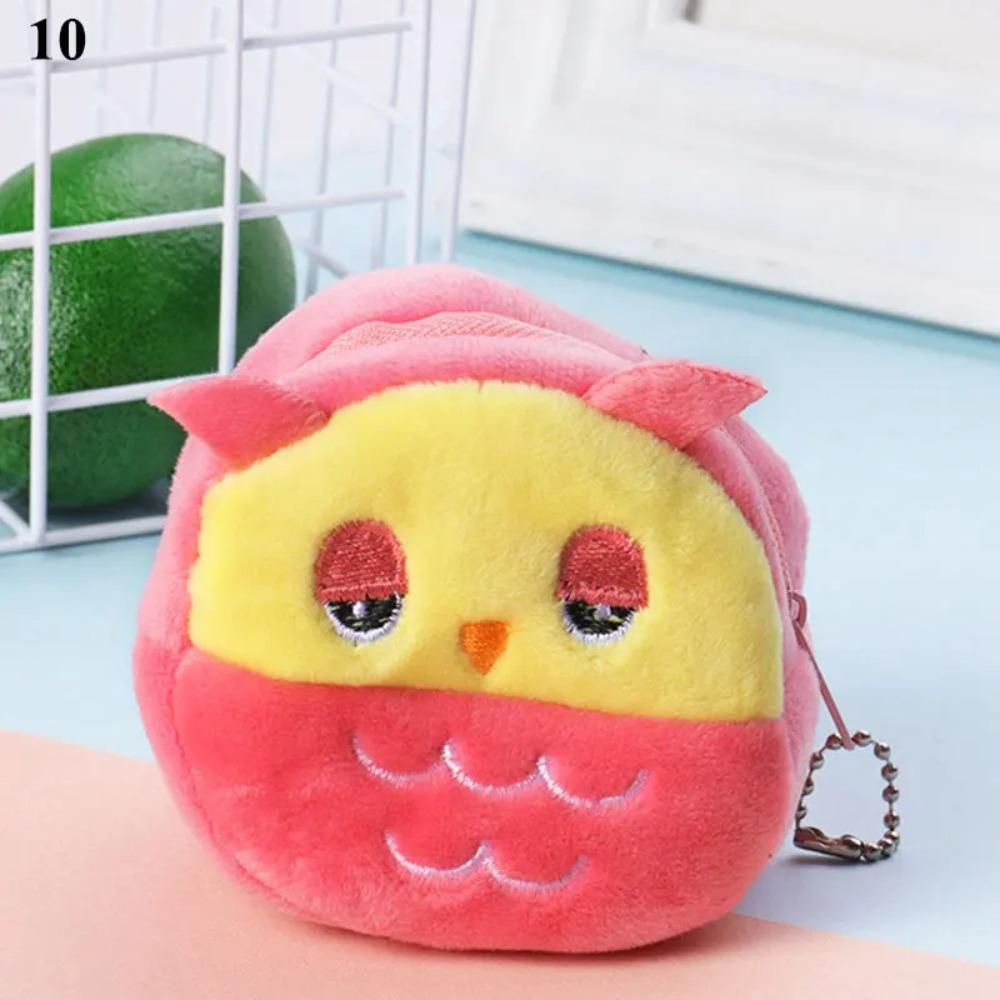 Cartoon Cute Cartoon Plush Coin Purse Small Cute Frog Plush Cion Purse  Change Pouch