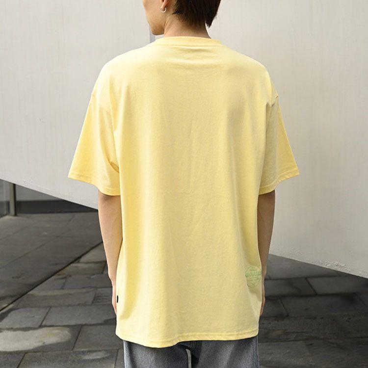 Converse Worldwide Class T Shirts Men's Yellow Crew Neck Moderate Straight Fit 10021508-A02