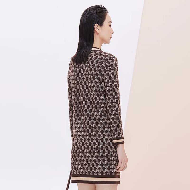 JESSIE Printed Mid-Length Loose-Fit Women's Sweater JMWHM379