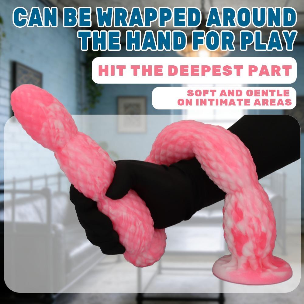 Extra Long Silicone Anal Beads for Men Women - Graduated Butt Plug for Backdoor Stretching & Stimulation, Adult Toy