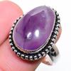 Sage Amethyst Gemstone Handmade 925 Sterling Silver Jewelry Ring Size 8