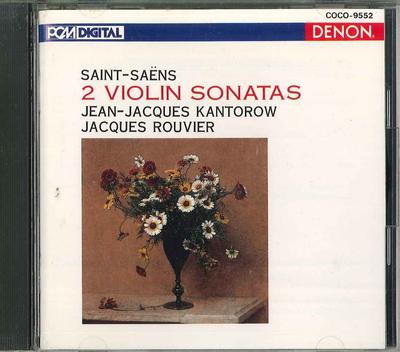 CD ROUVIER KANTOROW  Saint Saens 2 Violin Sonatas COCO9552 COLUMBIA Japan ObiClassical Used