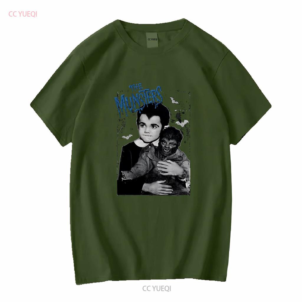Eddie Munster T Shirt long or short sleeves vintage Washed Slightly Breathable streetwear Versatile Soft Stylish Comfortable
