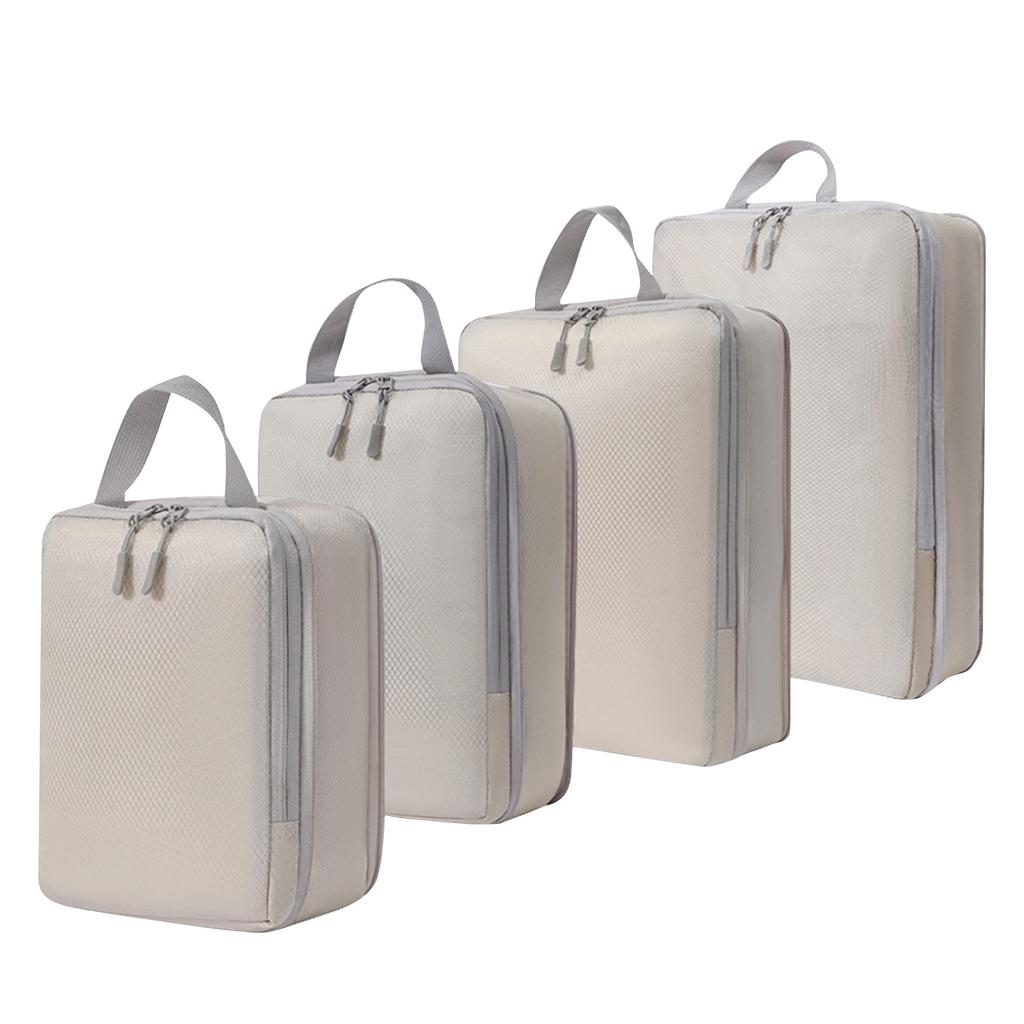 Compression Packing Cubes For Suitcases Travel 4 Set Expandable Travel Bags Organizer For Luggage