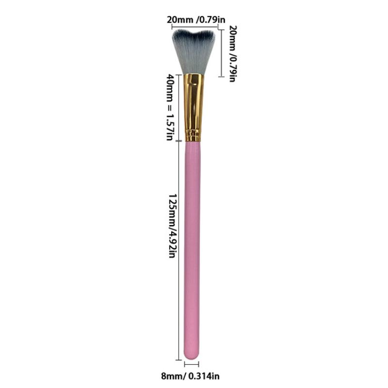 1 Pcs Lash Shampoo Curved Brush For Eyelash Extension Cleansing Soft Makeup Removal Bath Swoop Brush Tools
