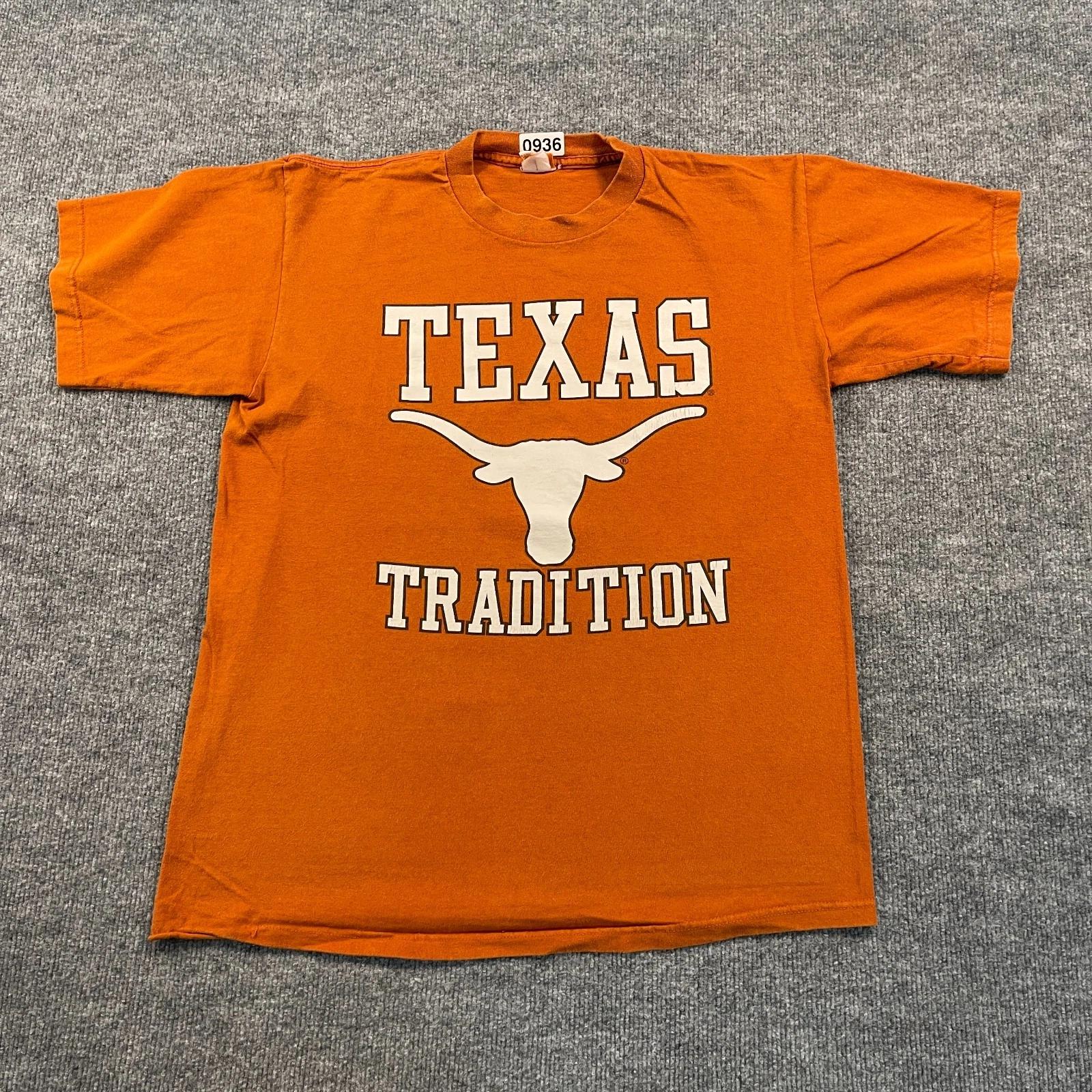 Vintage 1998 University of Texas Longhorns Pride Shirt Large 21x27 Orange S