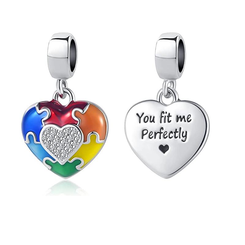 New Copper Charm Saw Puzzle Rubiks Cube Palm Do It Yourself Fine Bead Compatible With Authentic Pendant Charm Bead Charms Bracelets Ideal For Women
