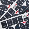 TIHOOD 3PCS A/C Dash Button Repair Kit Sticker Fit Replacement Adhesive for Ruined Faded Auto Climate Control Decals