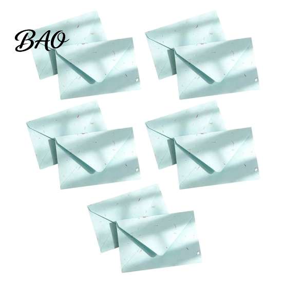 Decorative Stationery for Love Letters 10PCS Petal Art Envelopes, Real Floral Texture Design, Thick Paper Western Style Envelopes Invitations
