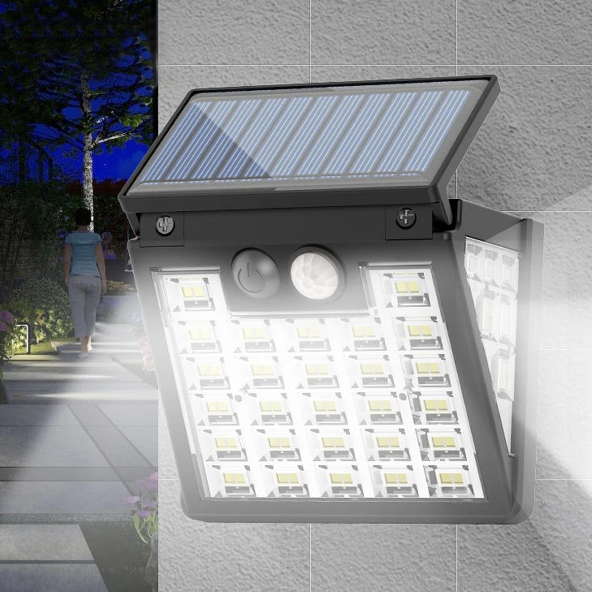 

72LED Solar Garden Yard Outdoor Wall Light Waterproof Induction Wall Light A