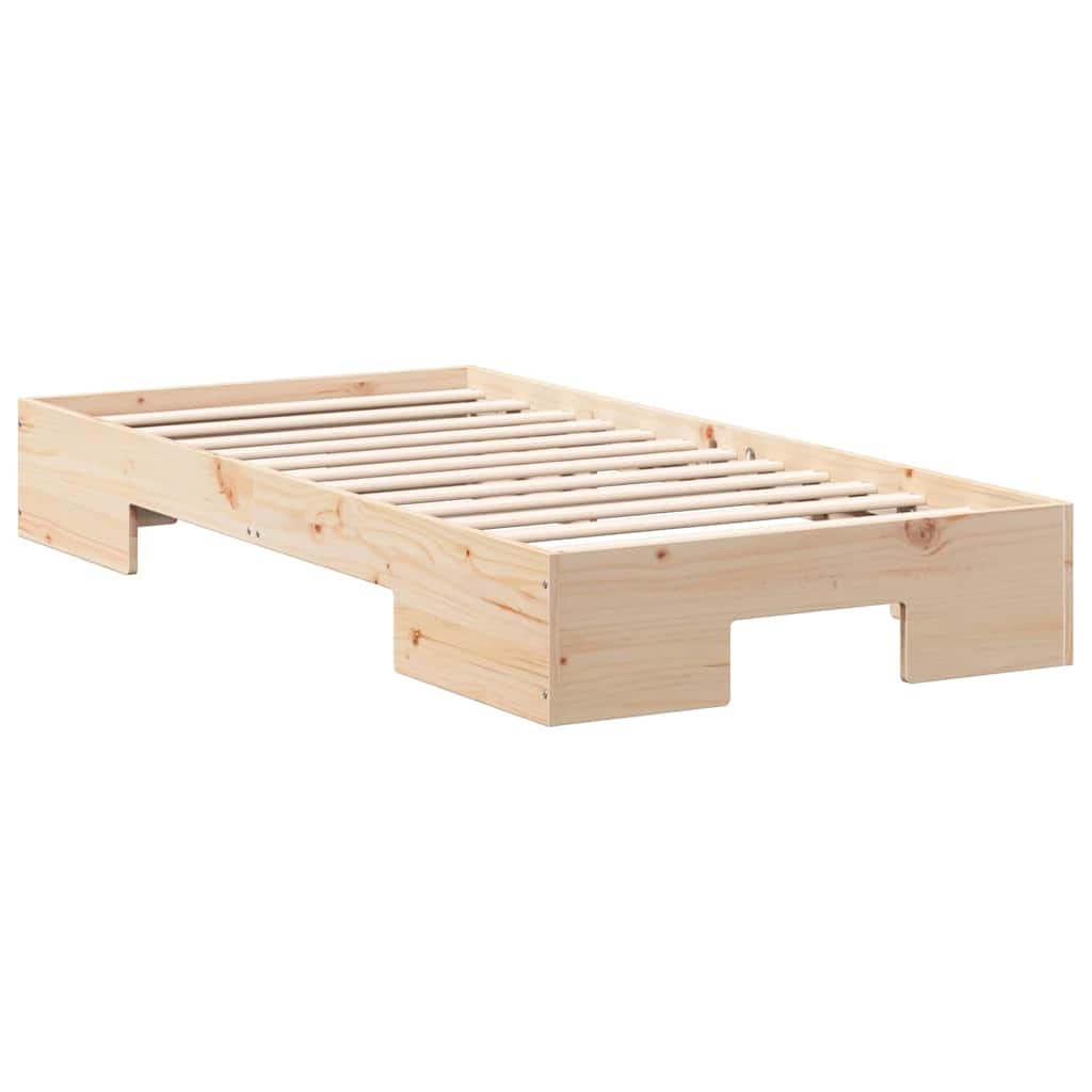 Brown Bed Frame 80 x 200 cm