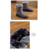 Women's Winter New Style Snow Boots Women's Fleece-Lined Thickened Warm Cotton Boots Large Size Flat-Sole Waterproof Cotton Boots