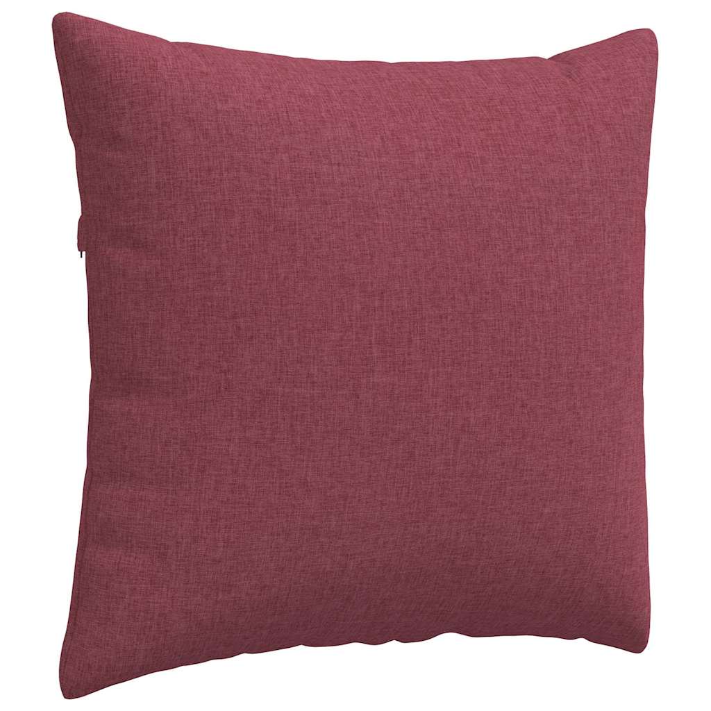 Sofa Cushions 2 Pcs Burgundy 45 X 45 Cm Fabric
