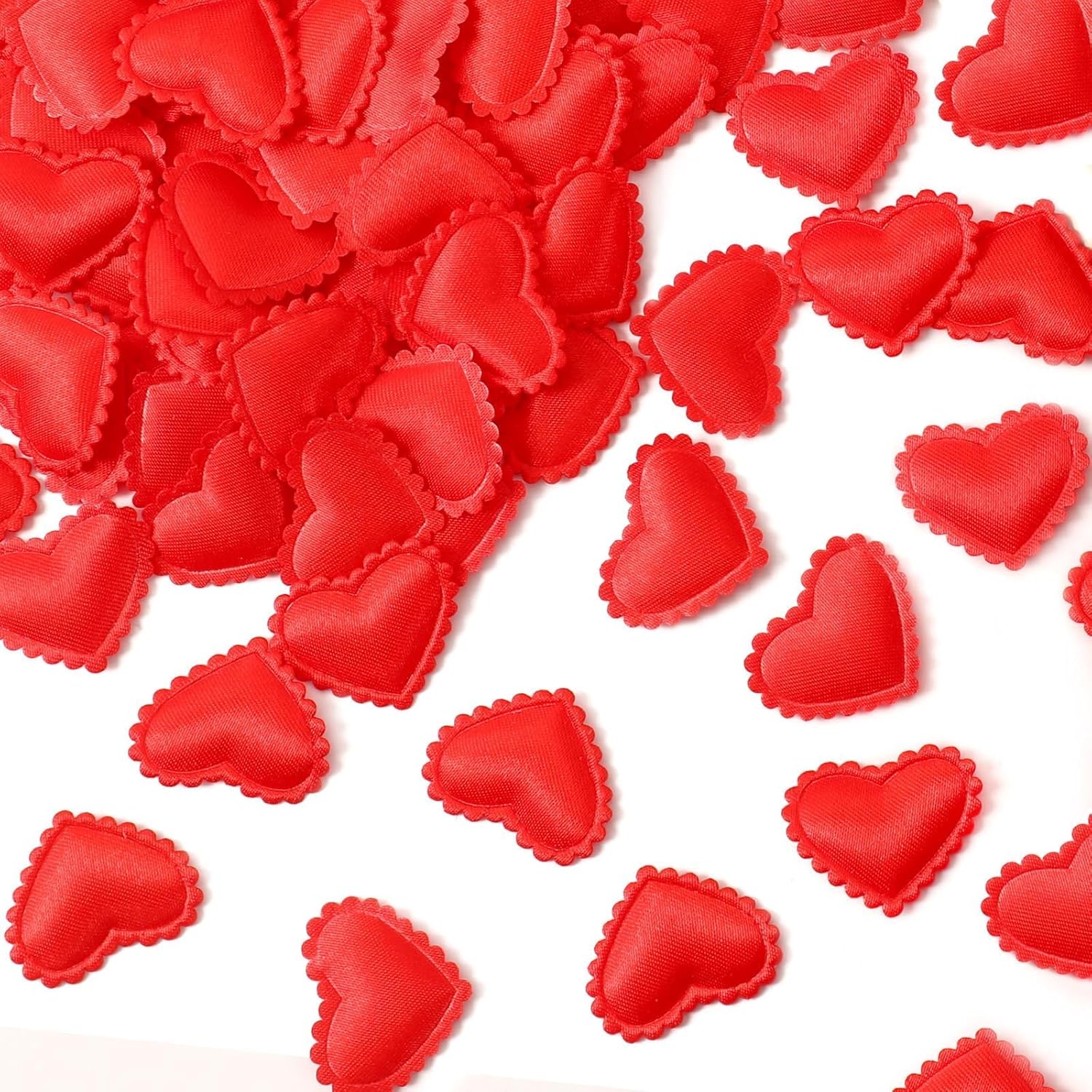 JUNEBRUSHS 300 Pcs Valentines Day Heart Confetti Red Heart Shaped Sponge Petal Valentines Confetti for Valentines Day Vase Filler Photo Props Crafts