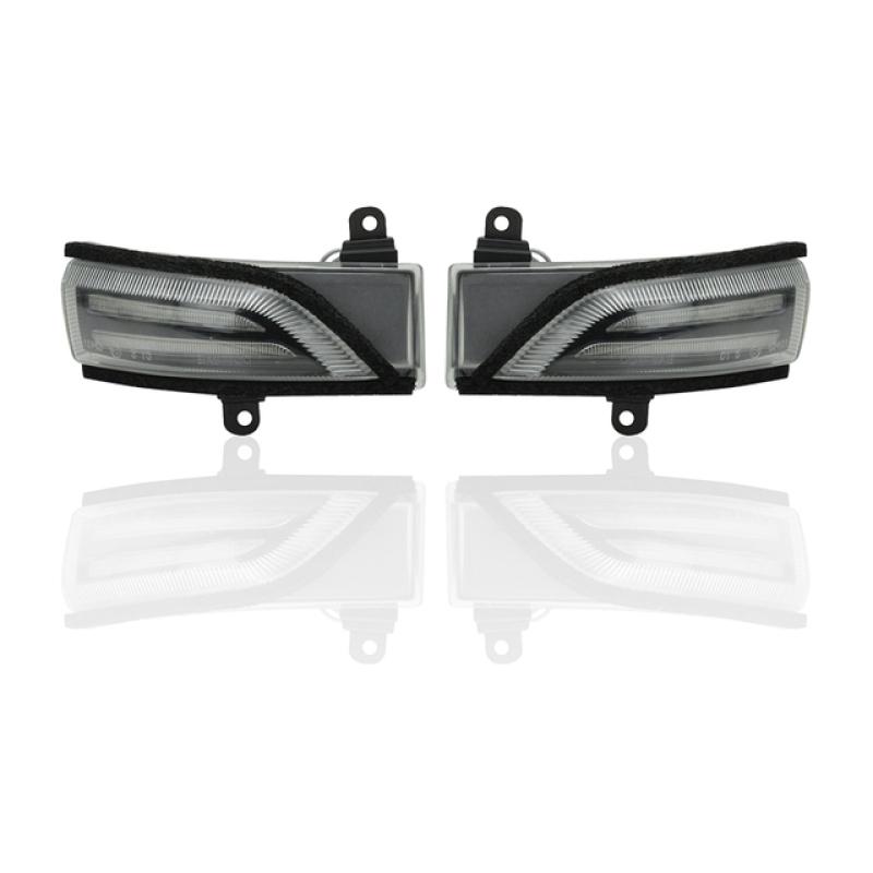 Fits For Subaru WRX STI Corsstrek Forester Impreza Legacy Outback Smoked Dynamic Led Side Mirror Blinker Lights White Position