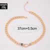 European and American Serpentine Metal Chain Necklace Collarbone Chain Ins Hip Hop Cool Jewelry