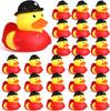 12/24/48 Stück Feuerwehr-Gummienten 5 cm Coole Gummiente Badespielzeug für Partygeschenke Geburtstagsgeschenke Strand Pool Spielzeug