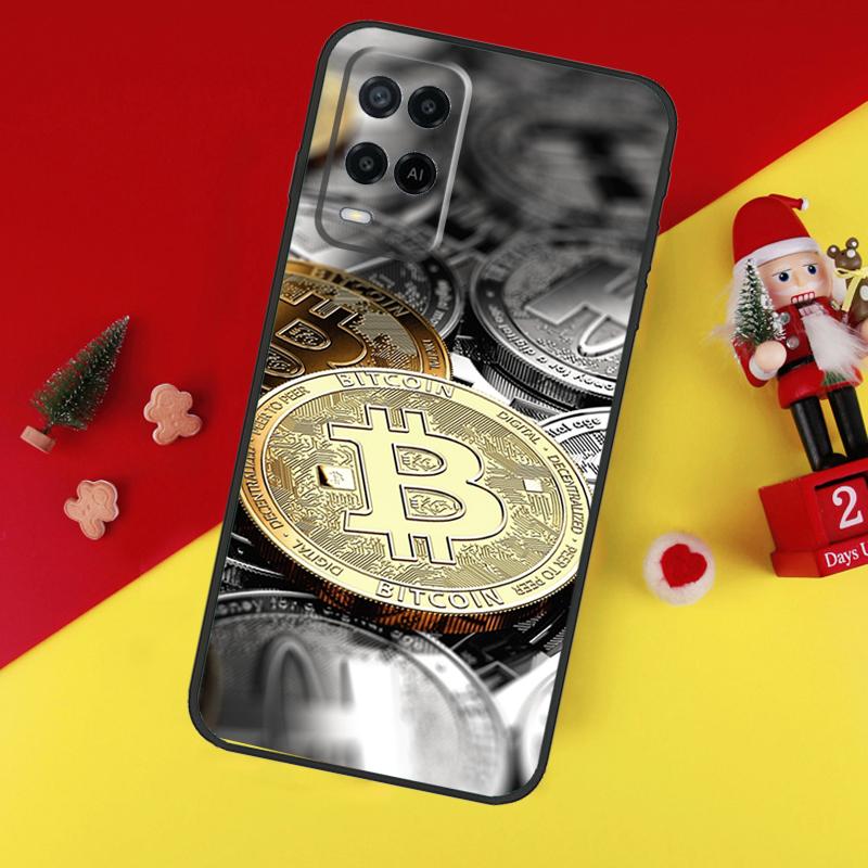 Bitcoin BTC Case For Oppo A78 A98 A18 A38 A58 A5 A6 Pro A54 A74 A94 A17 A57 A80 A60 A40 A96 A76 A16 A15