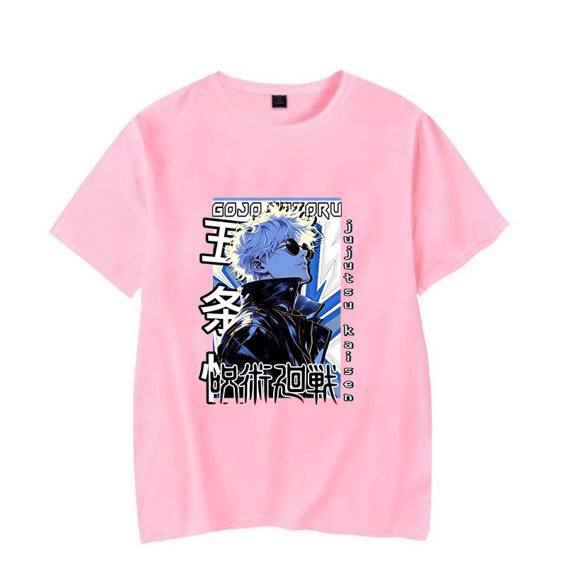 New Gojo Satoru Print T-Shirt Men Women Fashion Short Sleeve Casual Summer Tops Tees Personality Anime T Shirts