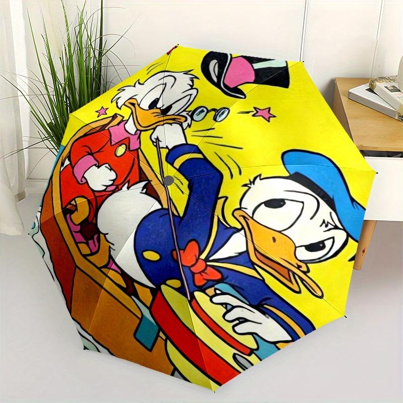 

Donald Duck & Scrooge McDuck Adventure Automatic Open/CloseUmbrella-CuteUmbrella with Cute Design, Portable 3-Fold Compact Umbrella for Men