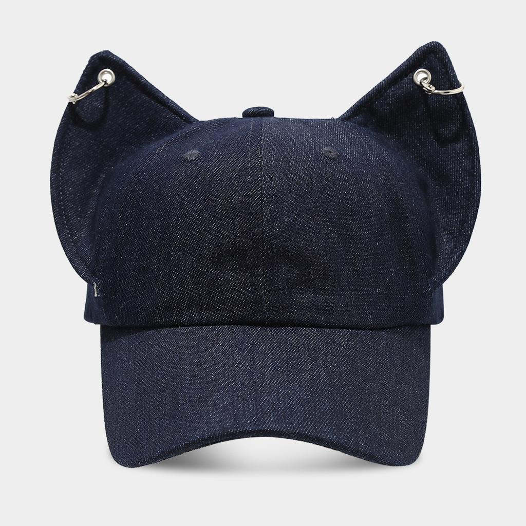 New Fashion Y2k Gog Ears Baseball Cap Men and Women Made Old Washed Denim Street Hip Hop Tide Brand Couple Hat