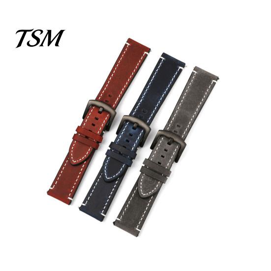 Cinturino Orologio in Vera Pelle 1 Set 18mm 19mm 20mm 22mm 24mm Cinturino Retro Regolabile Universale Resistente all'Usura Comodo Sostituzione con Molla