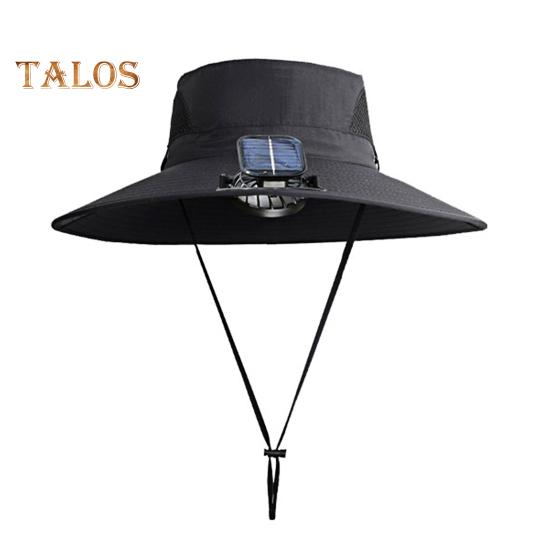 Solar Fan Hat UPF 50+ UV Protection Hat with Detachable Cooling Fan Breathable Men Women Summer Outdoor Activities Fishing Wide Brim Sun Cap