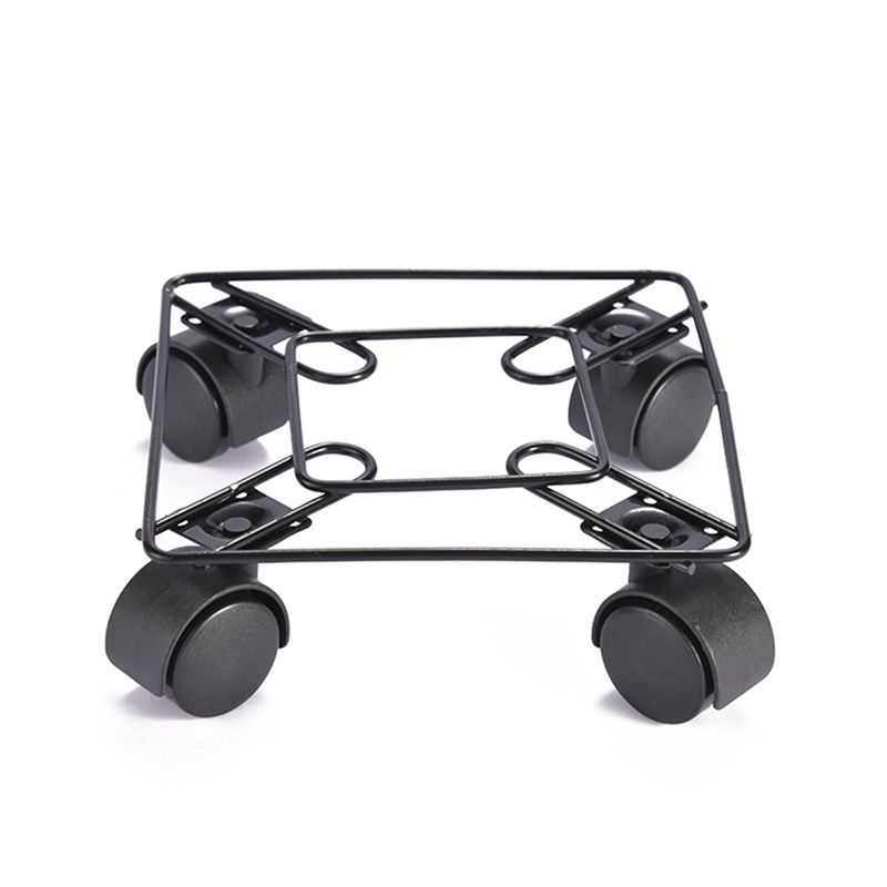 

M-Modern-Potted Rolling Plant Stand Holder With Casters Accessory Plant Tray Roller Versatile Pallet Trolley Rollers Trolley чёрный