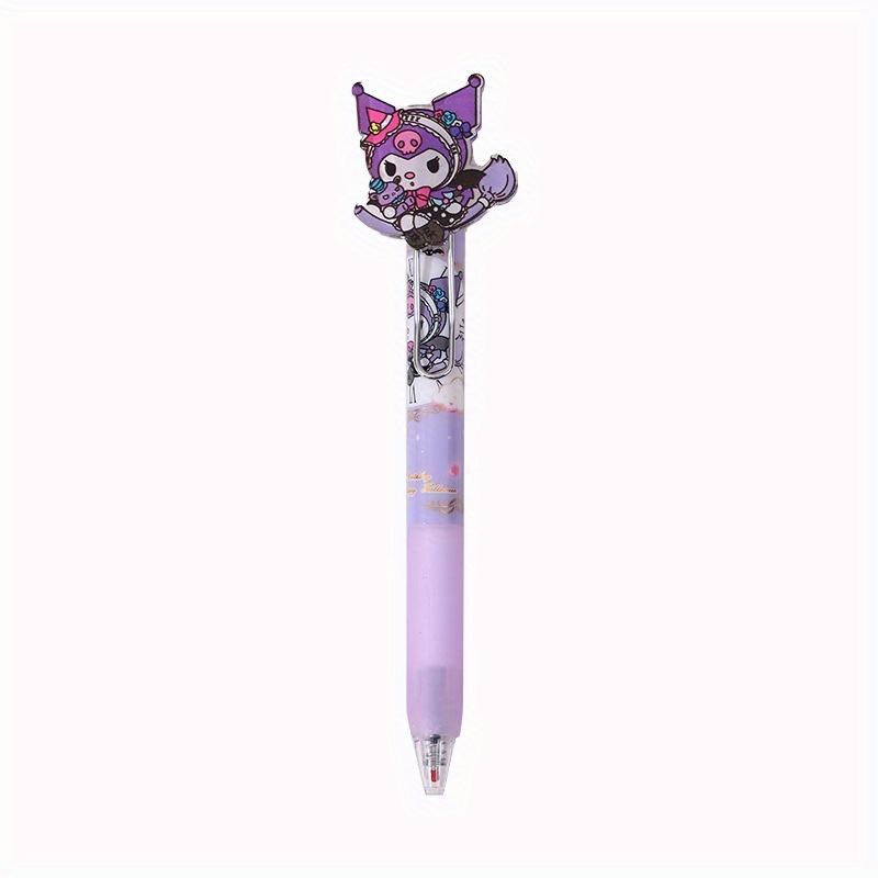 36Pcs HelloKitty Sanrio Cartoon Happy Family Acrylic Patch Press ST Head Quick Dry Neutral Pen Girl High Appearance Signing Pen 0.5mm Black, My Melody