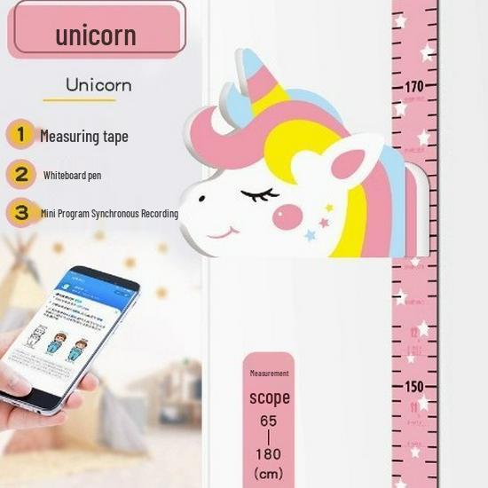 3D Children's Height Measurement Wall Sticker – Removable, Non-Damaging, Precise Ruler