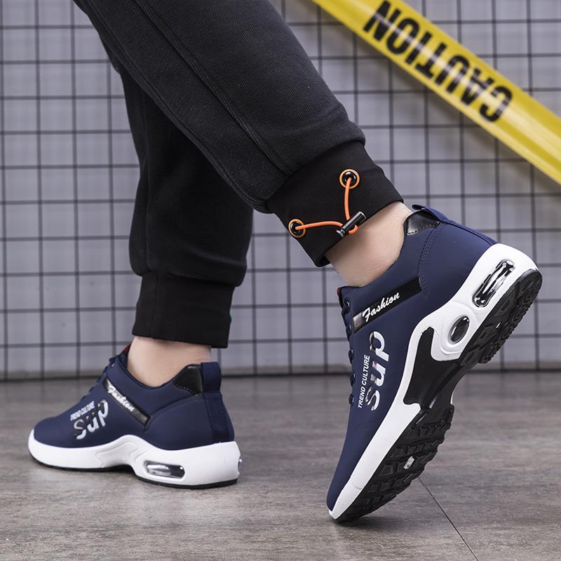 Herren Sportschuhe mit weicher Ledersohle und Lauf-Freizeitschuhe