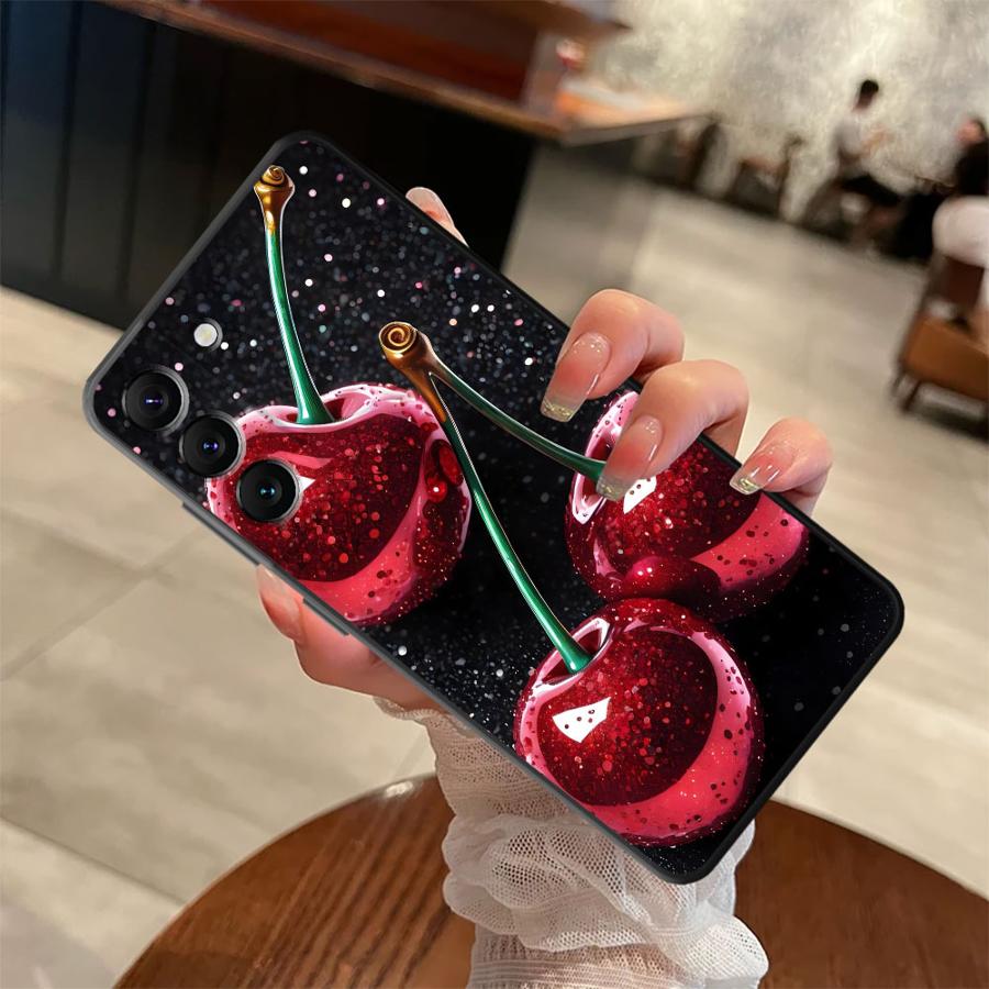 Cherry Pattern Phone Cover Case for Samsung Galaxy A52 A36 A23 A53 A35 A32 A25 A71 A22 A55 A41 A26 A72 A73 A51 A24