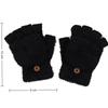 Outdoor Winter Half Finger Gloves Plush Warm Touchscreen Gloves Thickened Imitation Cashmere Flip Cover Gloves For Women Men