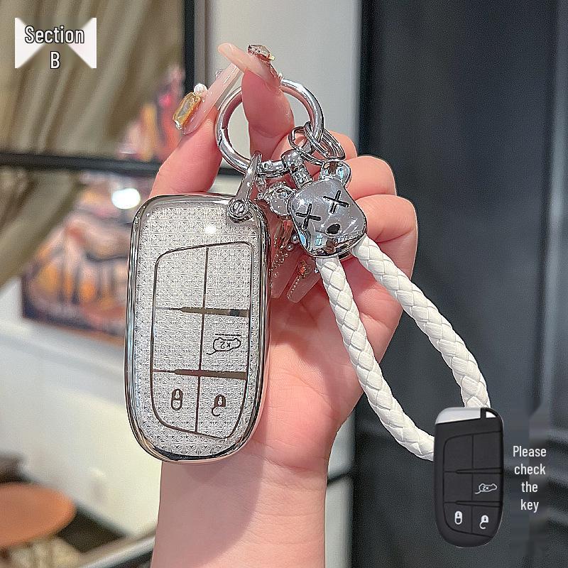 Jeep Key Case for Compass, Renegade, Cherokee, Grand Commander