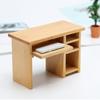 1/12 Dollhouse Miniature Desk With Keyboard And Mouse Wooden Toys Furniture