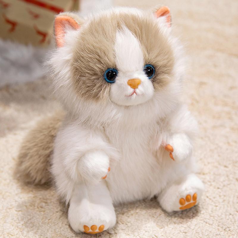 Cute Plush Cat Pendant With Long Plush Material For Gift And Backpack Decoration