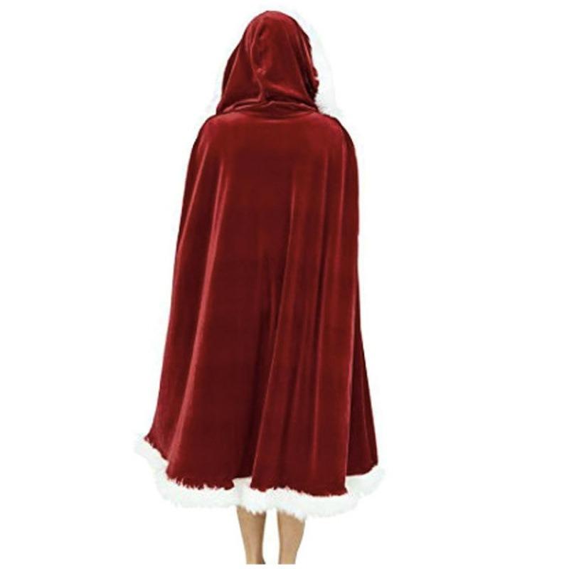 New Christmas cape Adult cape Children's Christmas cape Santa role-playing party costume