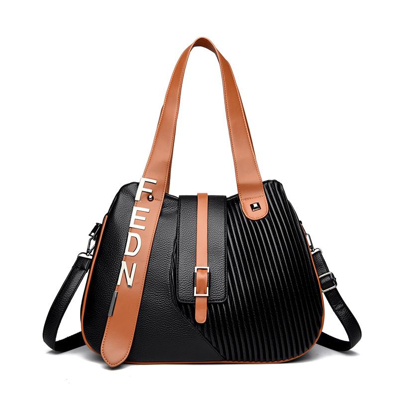 

Сумка-тоут на одно плечо, Женская сумка большой вместимости, Сумка под мышкой, Сумка кроссбоди на одно плечо чёрный