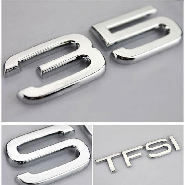 Car Rear Trunk Emblem Tail Decoration TFSI Badge Sticker