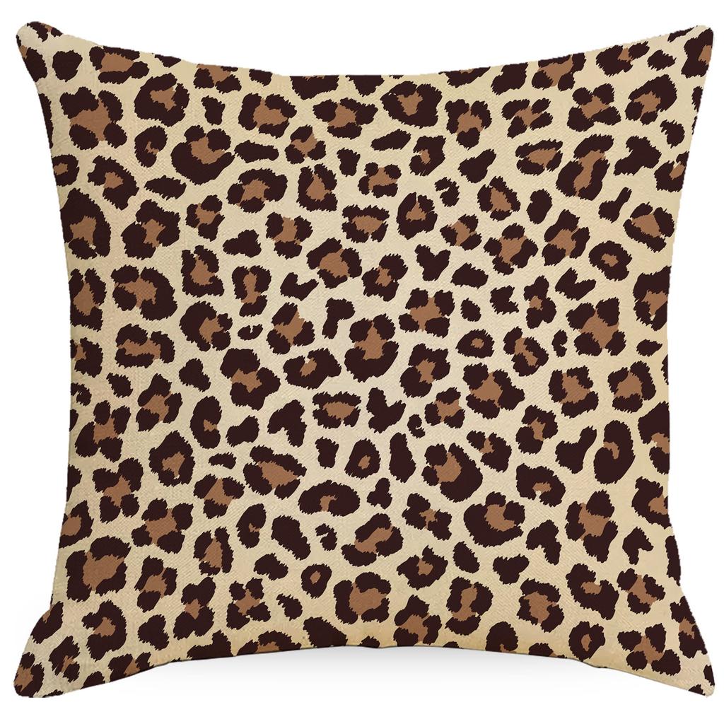 Leopard Spot Pillowcases Home Decoration Cushions Living Room Sofa Bedroom Headrest Nordic Style High-end Square Cushion Cover
