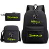 Deformed Zoo Surrounding Primary School Students Schoolbag Trend Starry Sky Backpack Leisure Three-piece Set