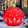 Light Up Christmas Ball Decorations Outdoor Inflatable Christmas Ball with Remote Control and LED Light Adjustable Color