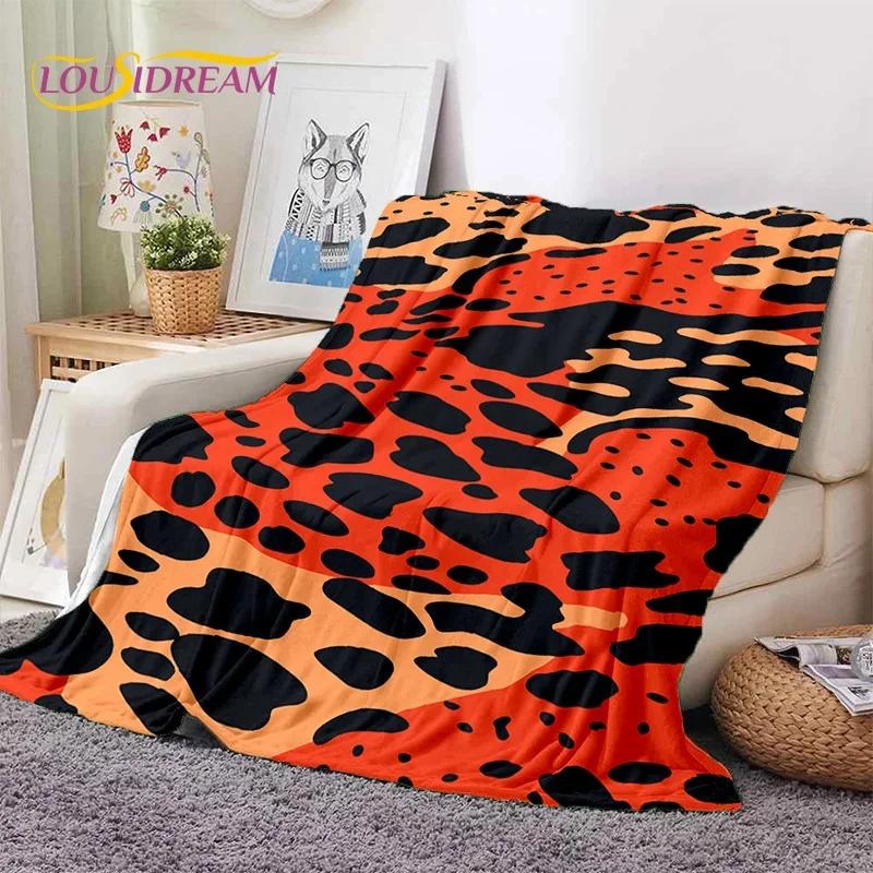 3D Colorful Zebra Stripe Leopard Tiger Soft Flannel Blanket for Bed Bedroom Sofa Picnic,Throw Blanket for Cover Outdoor Nap Gift