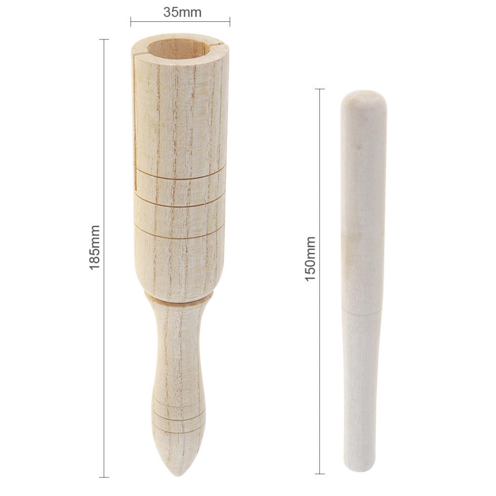 Sound Tube Holz Krähe Kind Geschenk Holz Sounder Musical Spielzeug Percussion Kinder Bildung Instrument