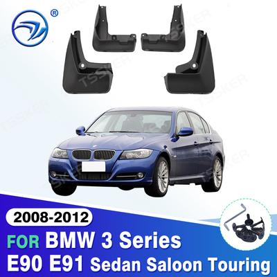 4ks Zástěrky pro BMW řady 3 E90 E91 Sedan Kombi 2008 09 2010 2011 2012 Blatníky Zástěrky Ochrany proti stříkající vodě Přední Zadní