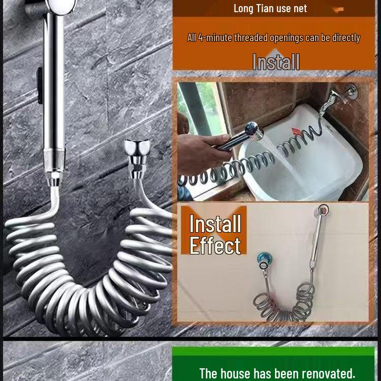 Bathroom Bidet Sprayer Set: Toilet, Shower, ABS Booster Water Gun Washer