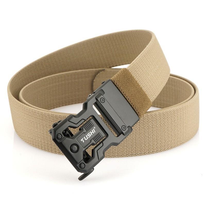 Quick-release Belt Alloy Buckle Elastic Casual Outdoor Training Men s Style 120cm