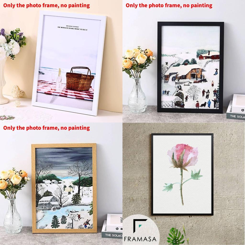 Modern Minimalist Wooden Picture Frame For Living Room Decor With Handmade Craftsmanship